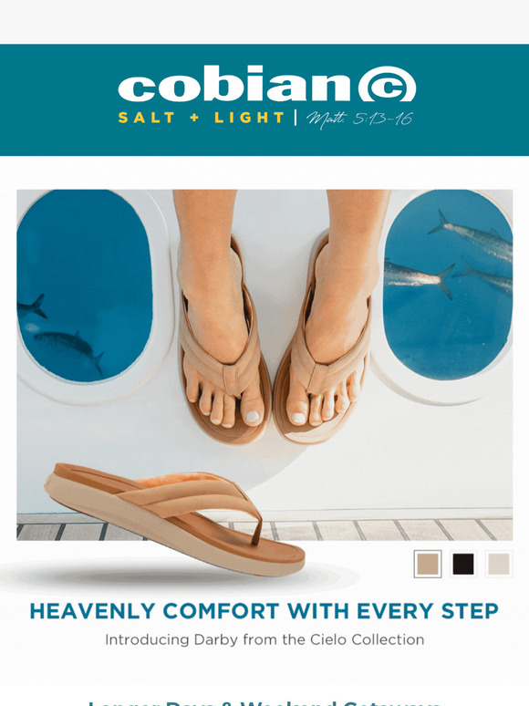 Enjoy Weekend Getaways in Cobian Sandals! ☀️