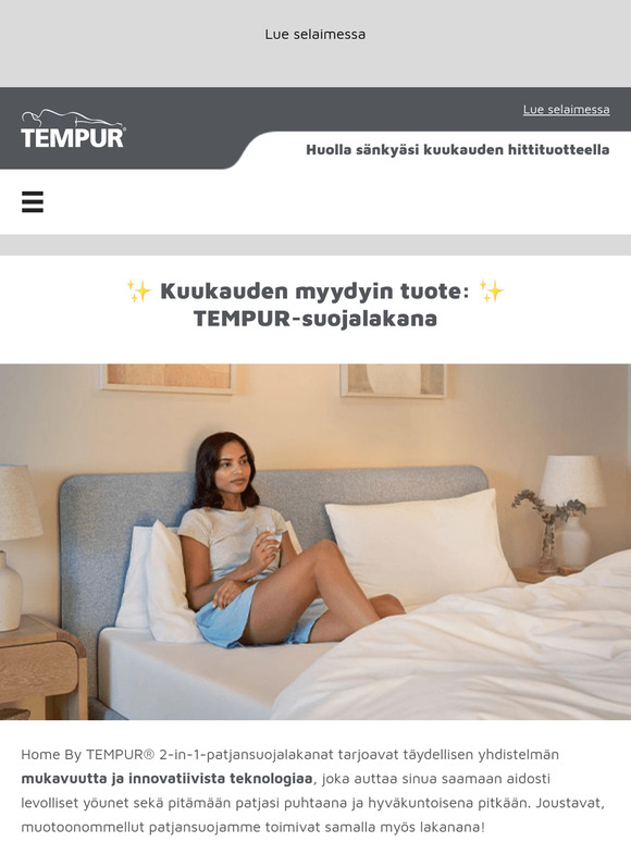 Miten helpottaa sängyn huoltoa? ✨ Ota maalis-huhtikuun TEMPUR Bestseller avuksi 💙