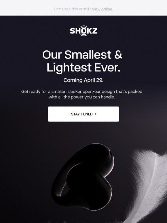 Shokz’s Lightest, Smallest Open-Ear Design is Coming Soon!