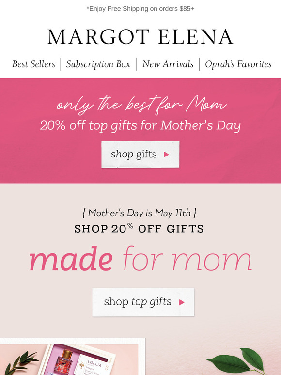 20% OFF 🌸 Mother’s Day Event starts today!