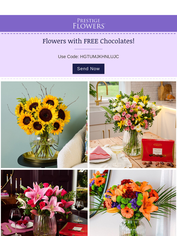 FREE Gift with Flowers this Weekend!💐