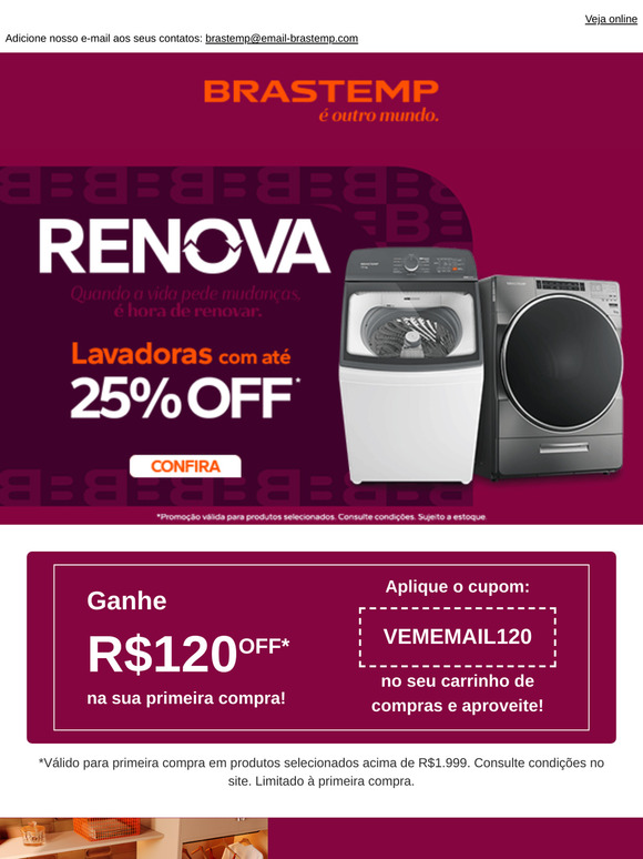 🧡 Tecnologia Brastemp com Super Desconto!