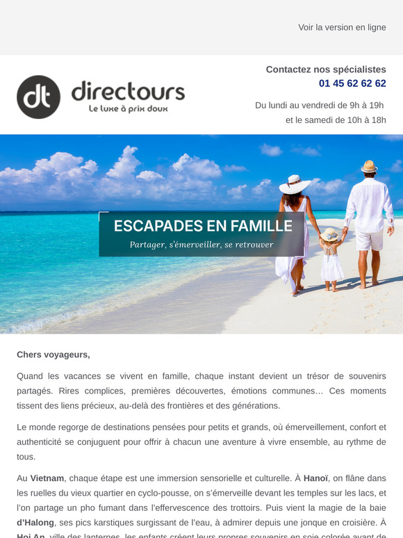 Des aventures inoubliables à vivre en famille