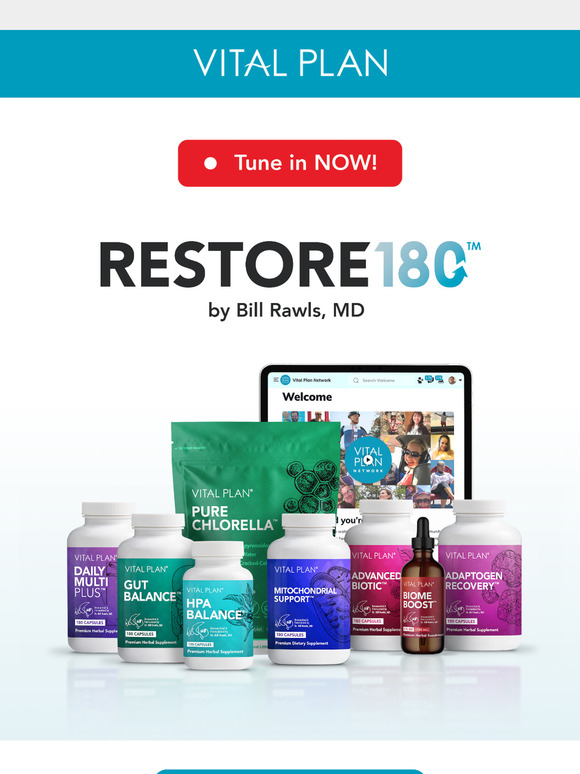 We're LIVE – Tune in for Our RESTORE180 Webinar NOW!