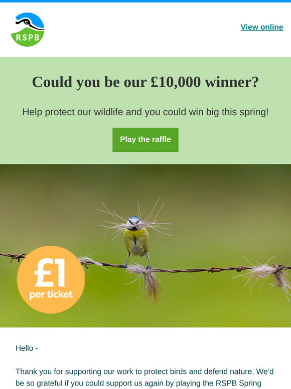 £10,000 could be yours