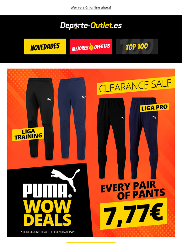 Sólo 7,77 €: Pantalones PUMA en oferta 😍