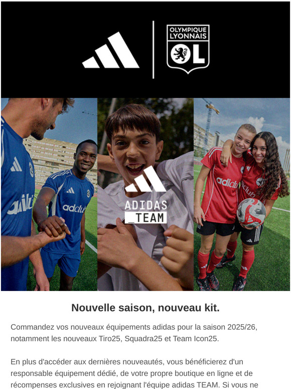 La nouvelle collection adidas teamwear 2025 pour votre club !