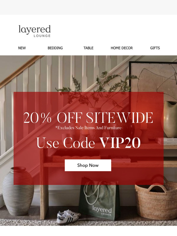 20% Off Sitewide 😍