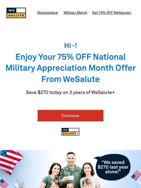 A Special Thank You from WeSalute 🇺🇸