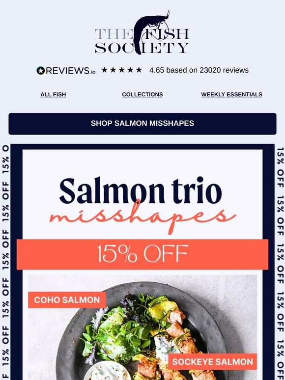 Our Salmon Trio 🧡 15% OFF Coho, Sockeye & Organic Misshapes