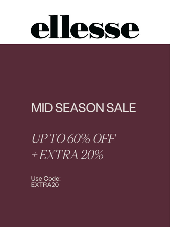 Up to 60% off + Extra 20% off
