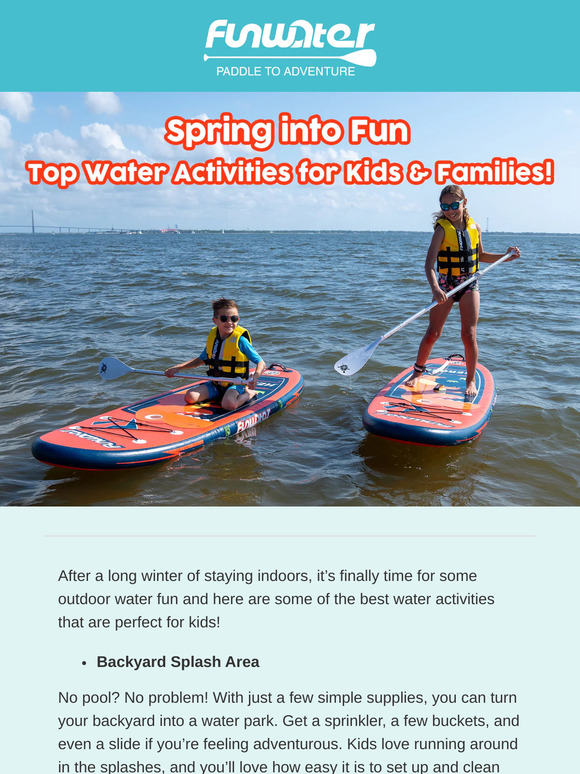 Spring into Fun: Top Water Activities for Kids & Families!🌴