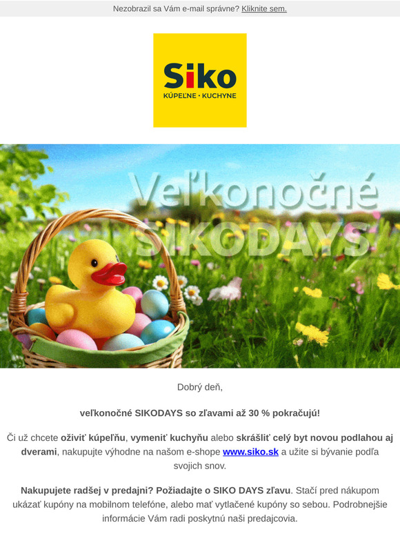 Zľavy až 30 % pokračujú | Len do nedele!
