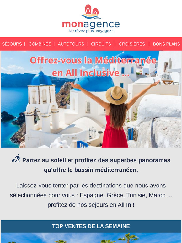 ☀️ Offrez-vous la Méditerranée en All Inclusive, jusqu’à -70% :