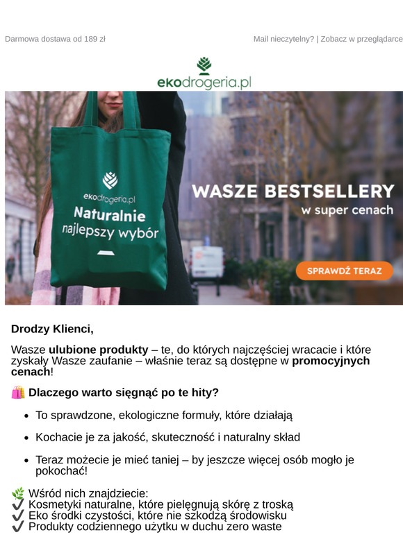 🌟 Produkty, które pokochali nasi klienci – teraz w super cenach! 🌿