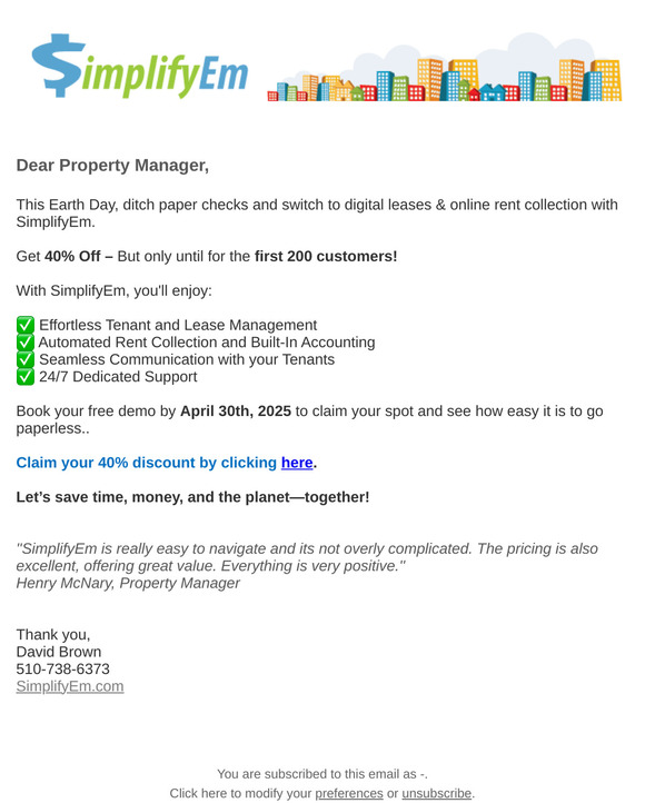 🌍 40% Off for Going Paperless – Only for First 200!