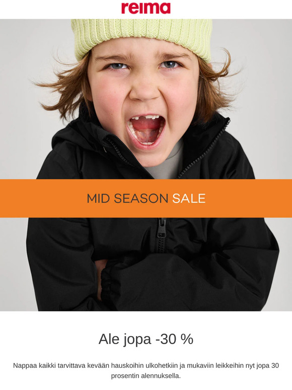 Mid Season Sale jopa -30 %