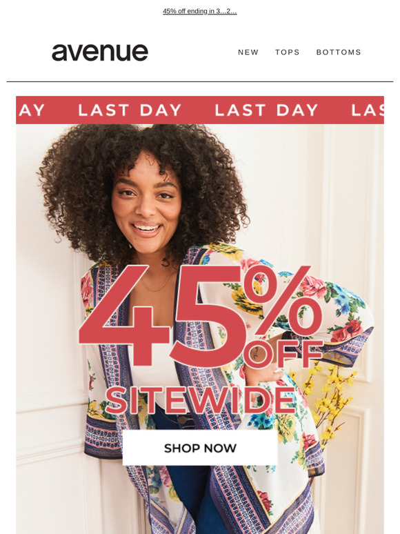 Hurry! Final Hours for Sitewide Sale