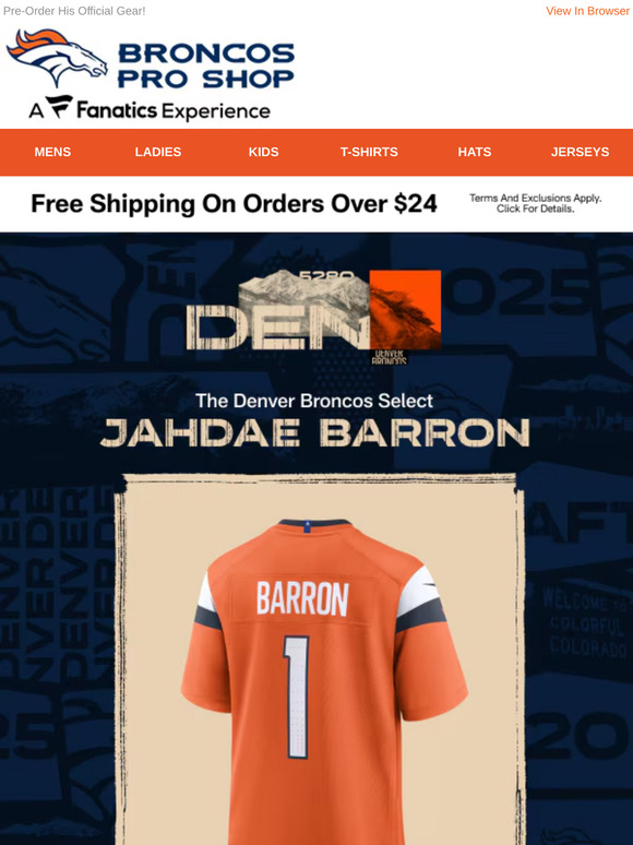The Pick Is In! Your Broncos Select Jahdae Barron!
