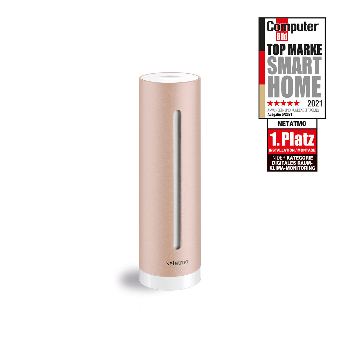 Image of Netatmo Smarter Raumluftsensor - Rosa