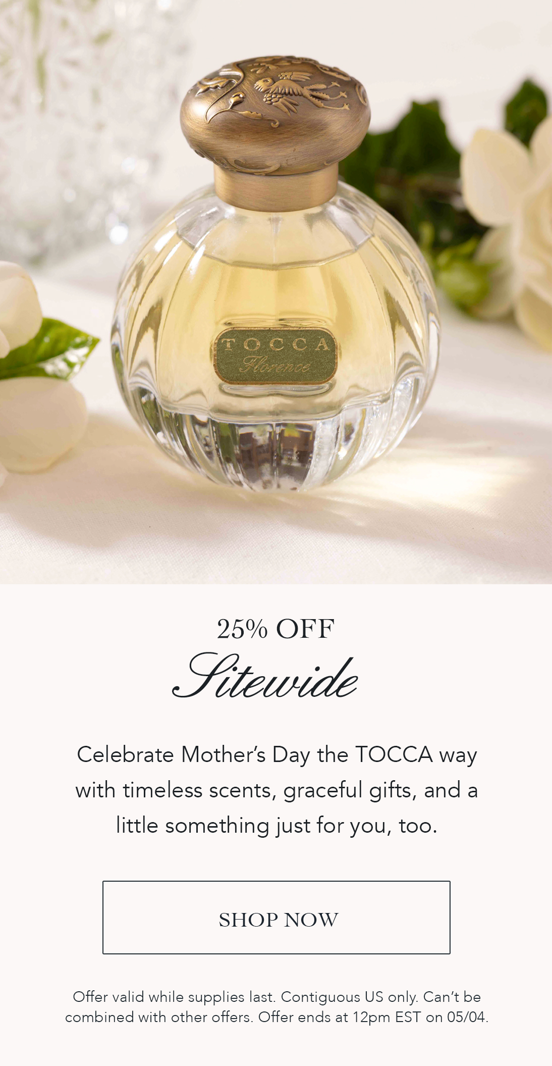 Mother's Day Sale: 25% off sitewide 
