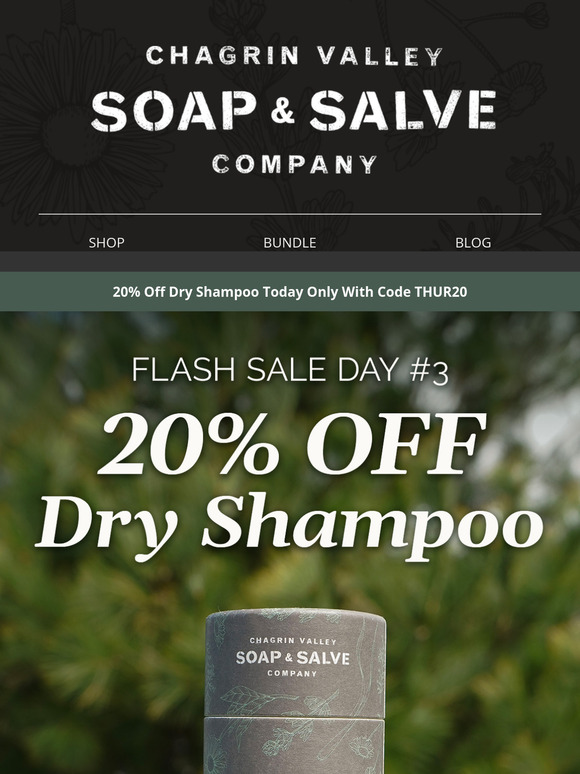 Today's Flash Sale: 20% Off Dry Shampoo