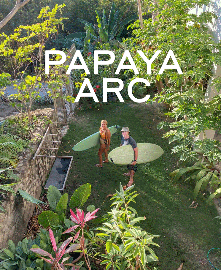Papaya Arc in a variety of showrooms