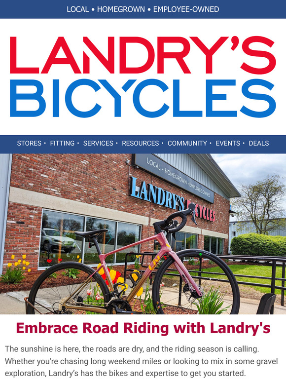 Pedal into the Sunny Season with Landry's Service! 🌅 PLUS Don't miss our Westboro Consignment Sale This Weekend!