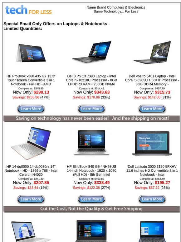 🚨 FLASH OFFER: 21 Laptops Under $350! 🚨