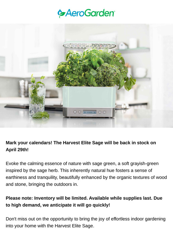 🚨 Green Alert! Harvest Elite Sage Restock Incoming!