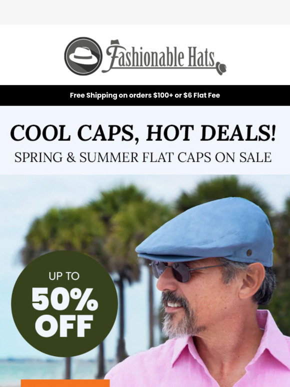 Spring/Summer Flat Cap Sale! Up to 50% OFF