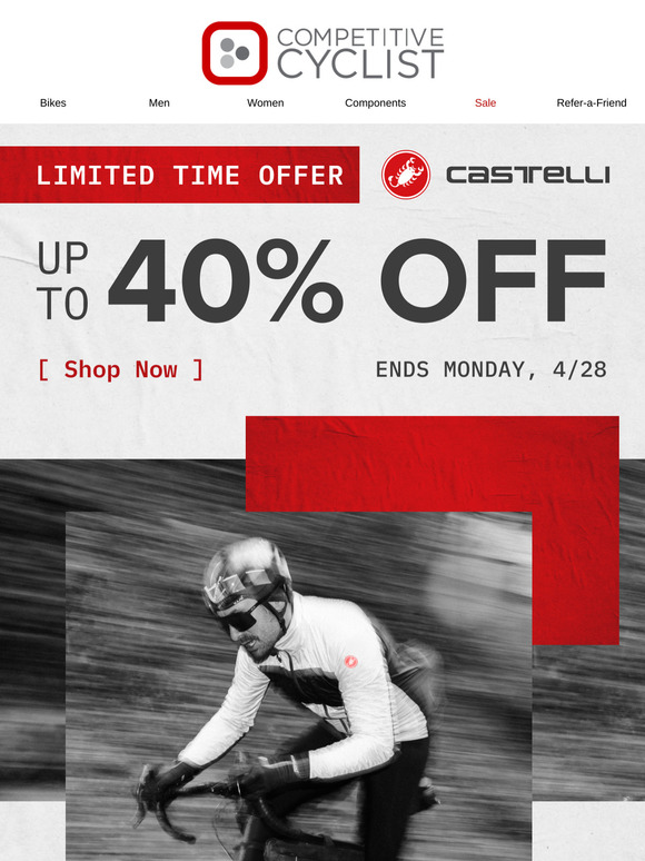 Up to 40% off ALL Castelli