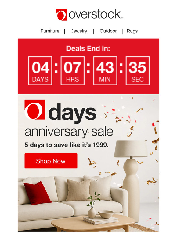 Celebrate our anniversary with limited-time savings 💸