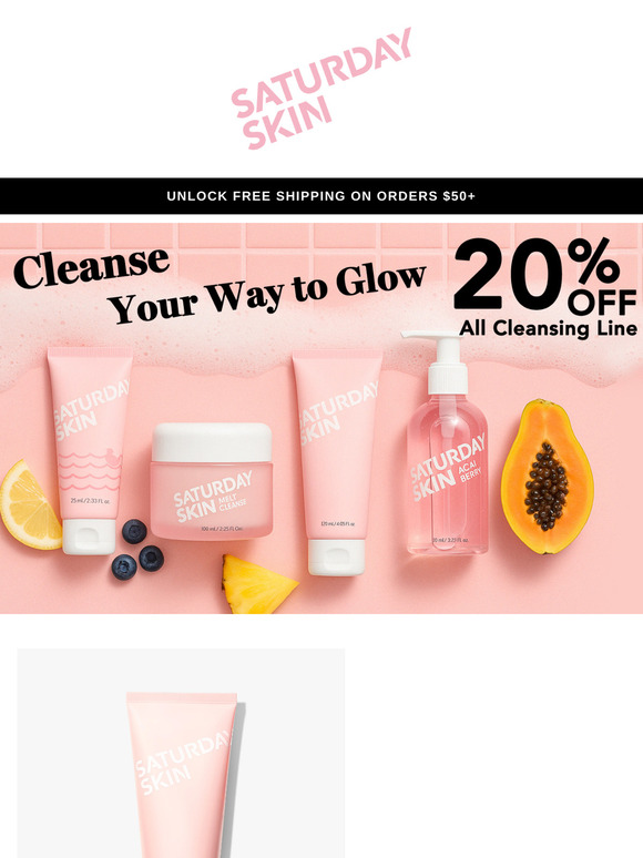 Stock up your Cleanser: 20% Off Your Cleansing Favorites 🧼