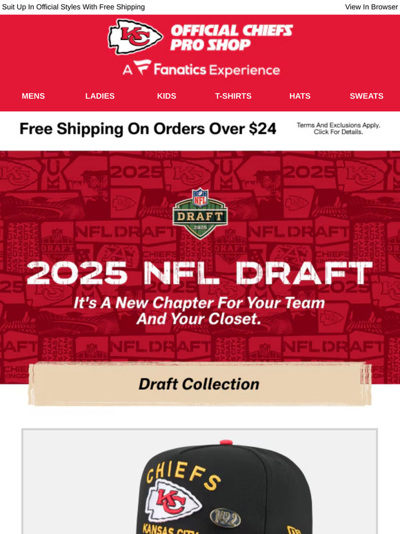 2025 NFL Draft Kicks Off Tonight -- Get The Gear!