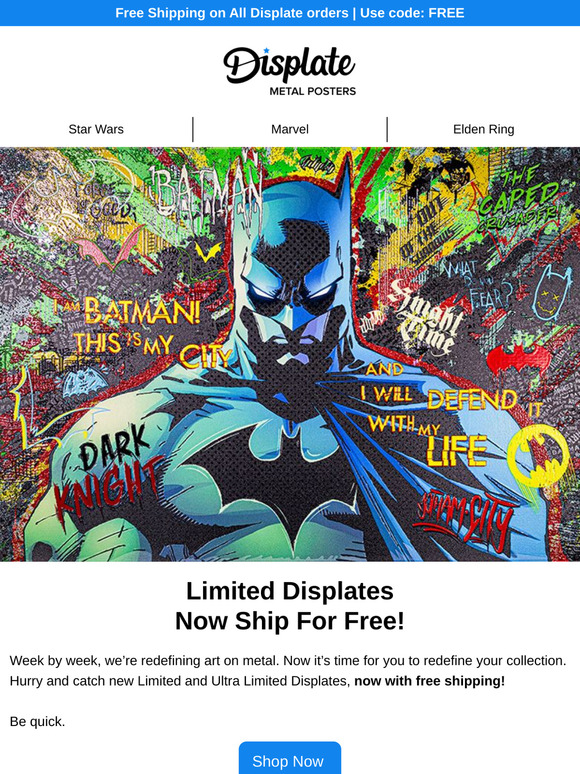 Limited Displates + free shipping = 💎
