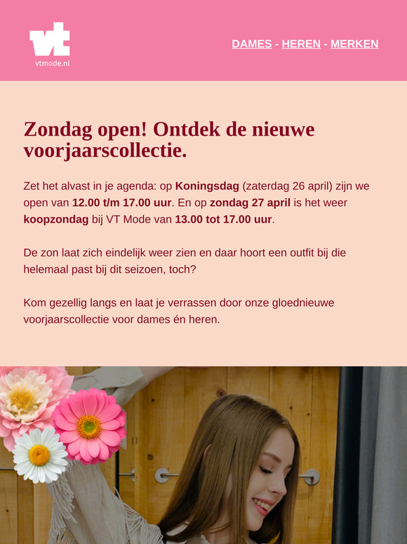 Zin in een frisse voorjaarslook? Zondag zijn we open!