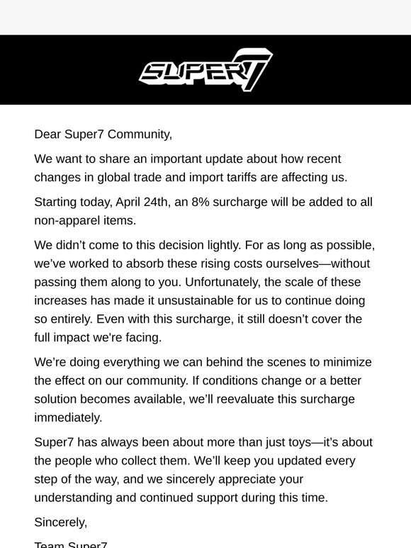 An Important Update From Super7