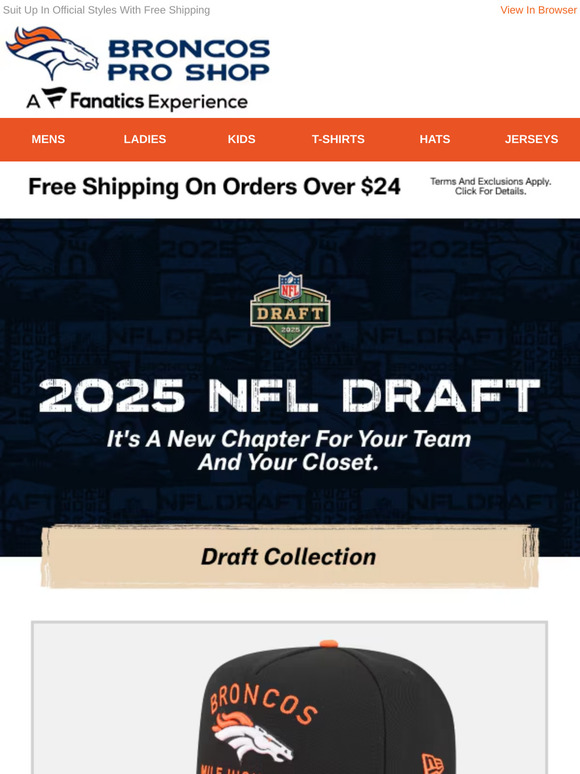 2025 NFL Draft Kicks Off Tonight -- Get The Gear!