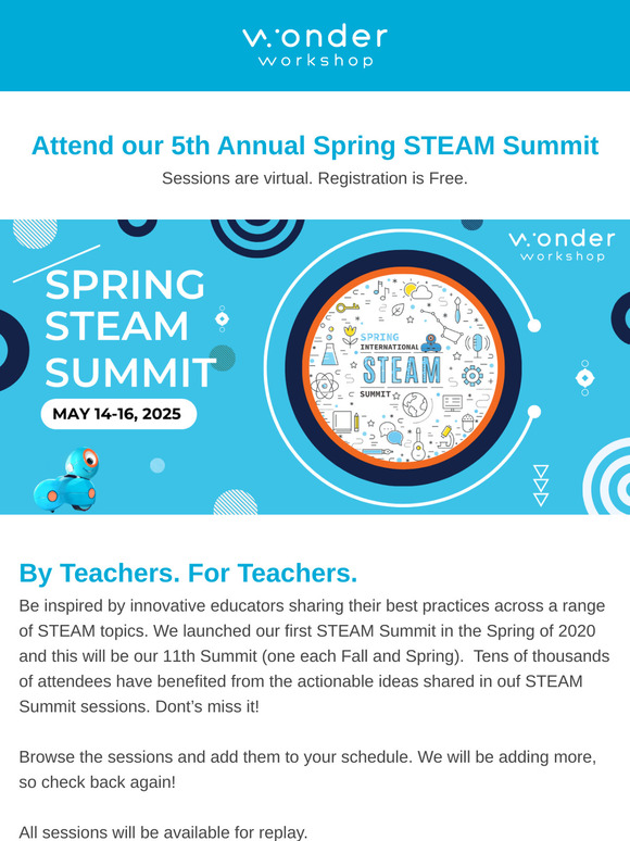 🍏 STEAM Summit Registration is Open!