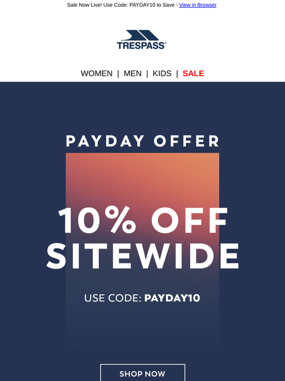 Payday Offer | 10% Off