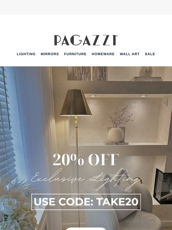 20% off Pagazzi Design - style your space for less! ✨