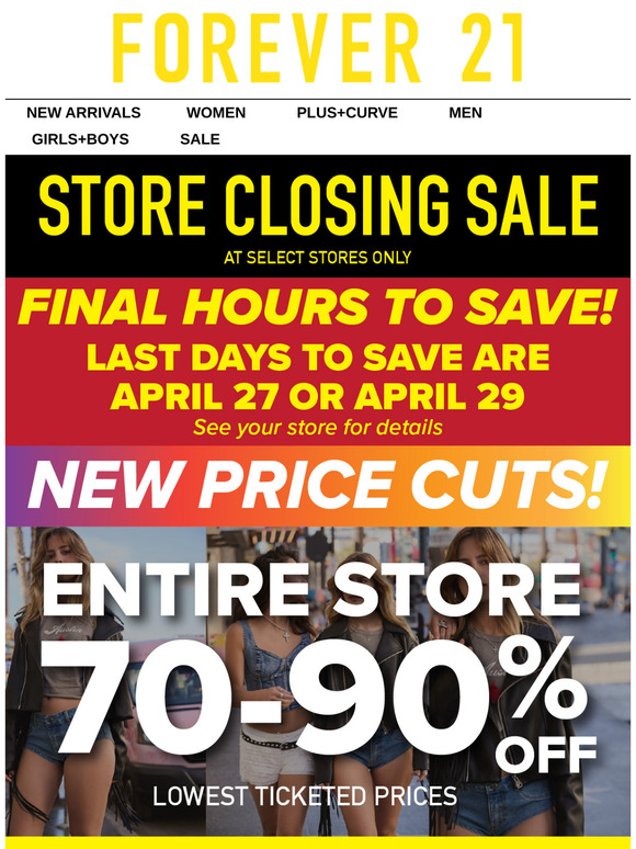 Final Days: New Price Cuts at our Store Closing Sale!
