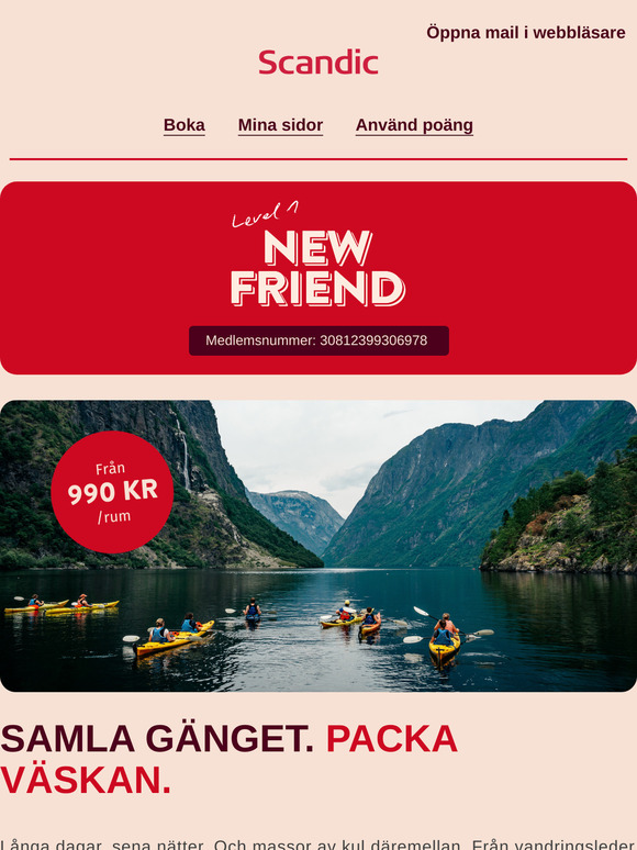 Boka sommaren nu - fr. 990 kr