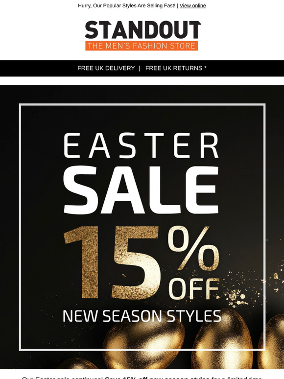 Take 15% Off New Styles 📣