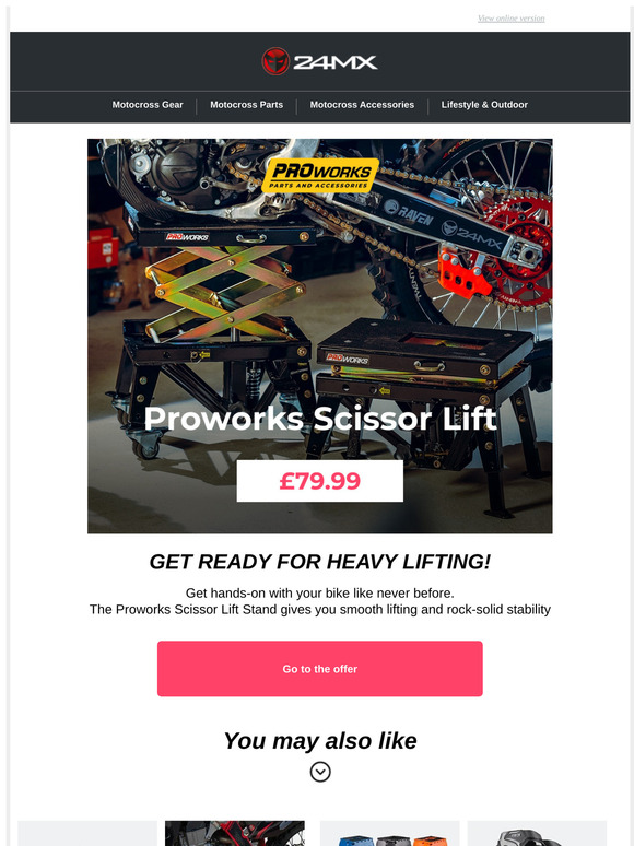 Lift Smarter – Proworks Scissor Lift Stand from £79.99