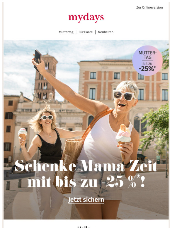 Ab ins Wochenende: mit bis zu -25 % 💜