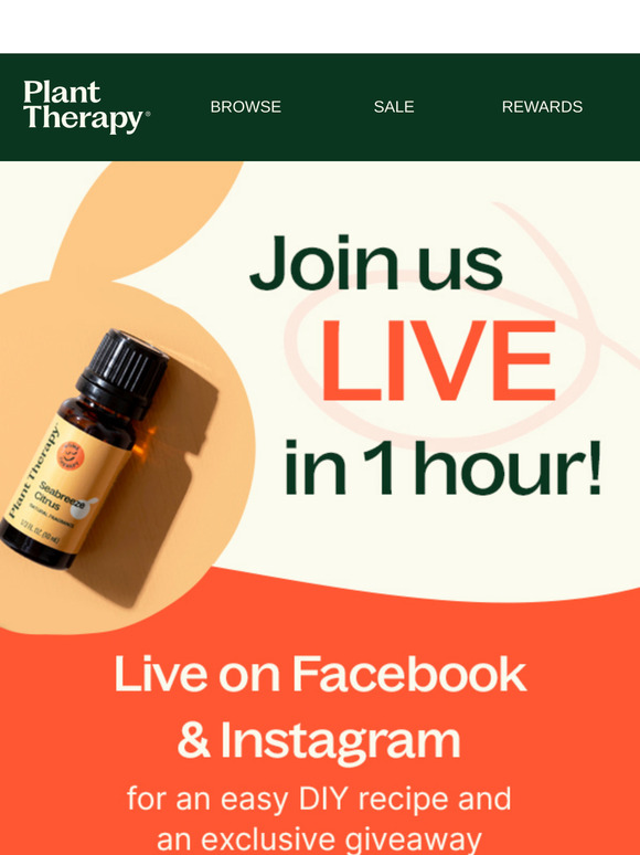 Join Us LIVE in 1 Hour to Win!