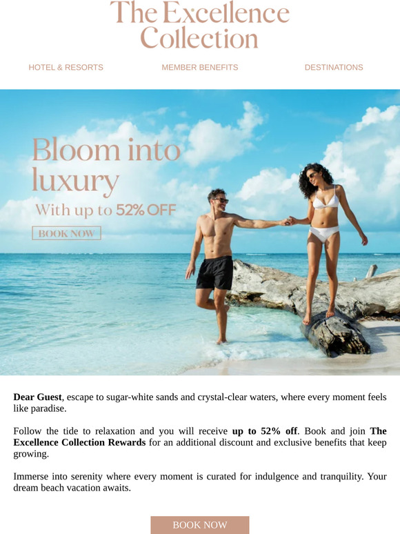 Beach dreams for up to 52% off, Dear Guest