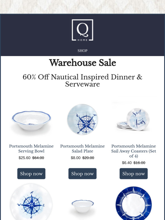 SALE: Nautical Inspired Serveware ⚓🐚